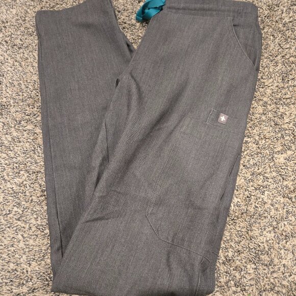 Figs High Waisted Yola Skinny Scrub Pants Graphite XS Tall - Picture 1 of 5